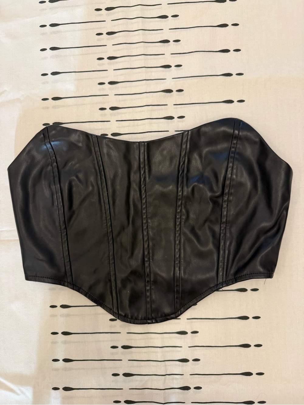 Y2K Wet Seal Black Strapless Corset Top